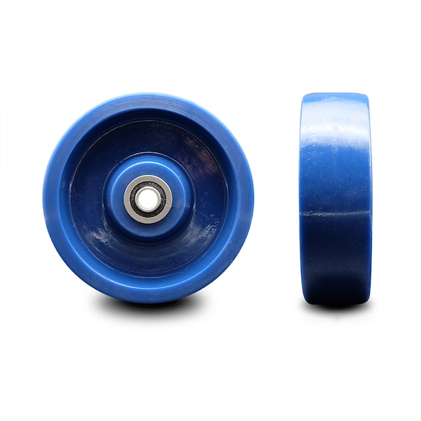 SCC - 6" Solid Polyurethane Wheel Only w/Ball Bearing-1/2" Bore-1200 lbs Cpty